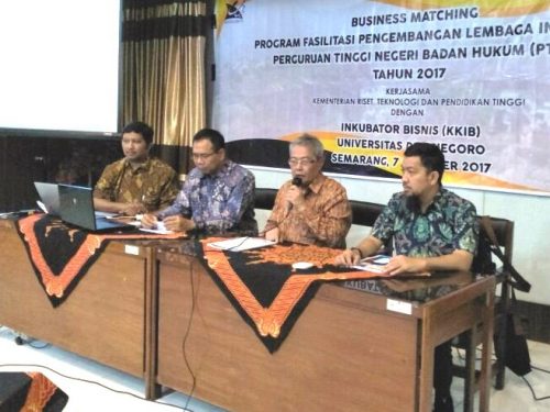 Inkubator Bisnis KKIB Undip melakukan Hilirisasi Hasil Riset Melalui Business Matching